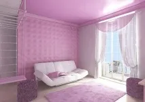 Рожеві шпалери в інтер’єрі. шпалери