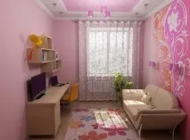 Рожеві шпалери в інтер’єрі. шпалери