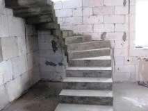 Бетонні сходи сходи та бетон, робота над ганком залізобетонним, самому сходинки, бетон