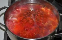 Борщ із квасолею - покроковий фоторецепт квасолею