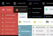 CSS3 градієнт CSS3 Menu menu