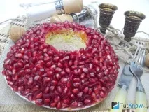 Салат "Гранатовий браслет" покрокове приготування браслет