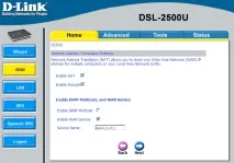 D-Link dsl 2500u налаштування для мережі Ростелеком детальний опис налаштувань мережі