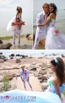 Екстремальний передвесільний trash-the-dress Валерії-Ромашки та Ярика було