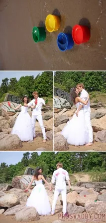 Екстремальний передвесільний trash-the-dress Валерії-Ромашки та Ярика trash-the-dress