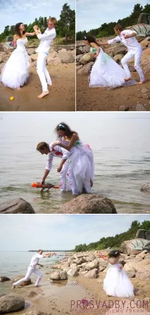 Екстремальний передвесільний trash-the-dress Валерії-Ромашки та Ярика було