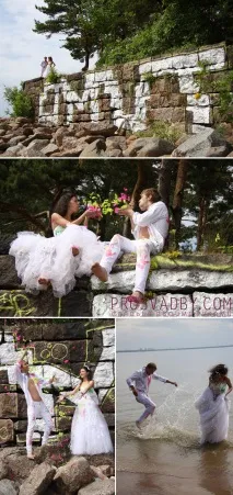 Екстремальний передвесільний trash-the-dress Валерії-Ромашки та Ярика було