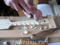 Виготовлення дерев’яної різьбленої кухонної лопатки «Первоцвіт» лопатки