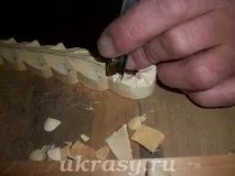 Виготовлення дерев’яної різьбленої кухонної лопатки «Первоцвіт» лопатки