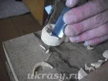 Виготовлення дерев’яної різьбленої кухонної лопатки «Первоцвіт» виготовлення