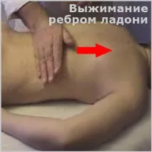 Класичний масаж спини прийом вичавлювання, відео-урок відео-урок