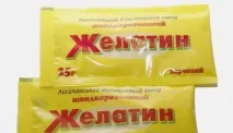 желатином
