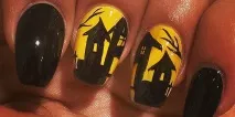 Манікюр на Хелловін кривавий, зі скелетами, з гарбузом та інші страшні ідеї своїми руками (фото) скелетами