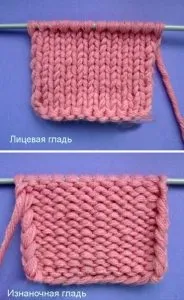Майстер-клас з в’язання лицьової гладі спицями, схема та відео язання