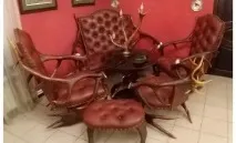 Меблі в мисливському стилі, різьблені меблі, меблі з рогів стилі