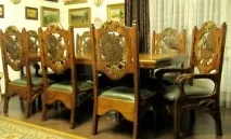 Меблі в мисливському стилі, різьблені меблі, меблі з рогів меблі