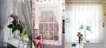 Штори на арочні вікна для кухні. штори