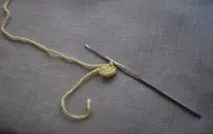 Початкове кільце з нитки, обвитої навколо руки, або кільце амігурумі нитки