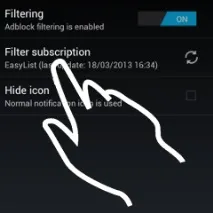 Налаштування Adblock Plus для Android Adblock
