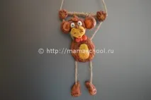Мавпа із солоного тіста майстер-клас, Як зліпити мавпу з тіста зліпити