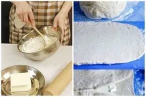 Листкове тісто на дріжджах і без, покрокові рецепти покрокові