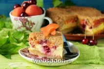 Пиріг з вишнею та абрикосами рецепт з фото, як приготувати на абрикосами