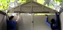 Пластикові сараї та госпблоки для дачі сараї