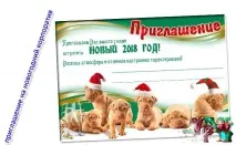 Запрошення на новий рік, шаблон запрошення на новий рік, новорічне запрошення на фотошоп шаблон