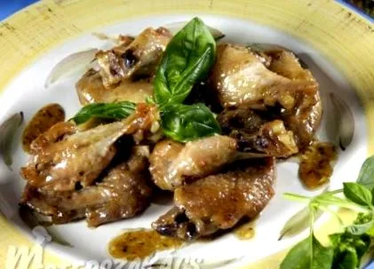 крильця глазуровані курячі