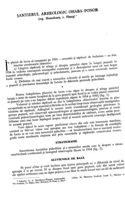 Ohaba-Ponor régészeti