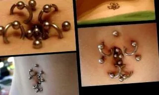 köldök piercing
