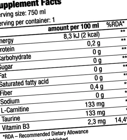 LIQUID L-CARNITINE вода