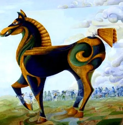 trójai lovak