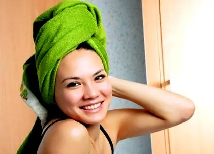 meleg vízzel