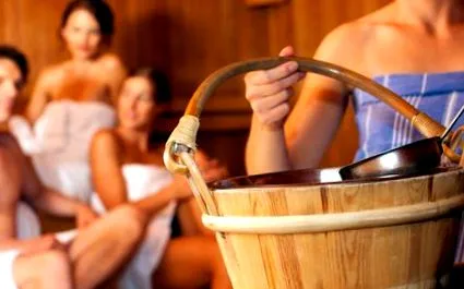 sauna răsfățându-ne