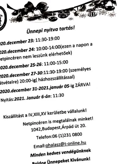decembrie meniu