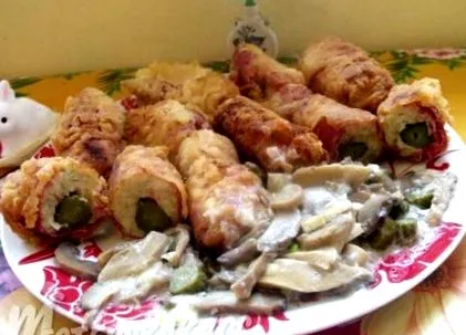 ребра картофено