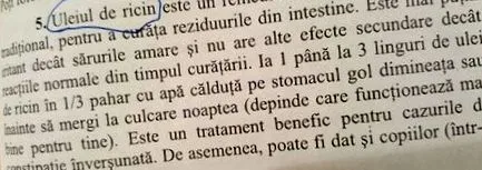 ricinusolajjal belső