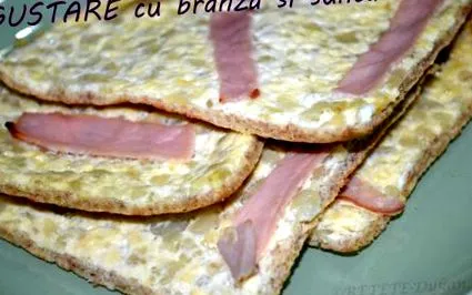 sonkával snack