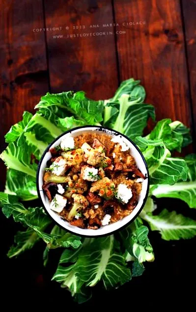 sült quinoa