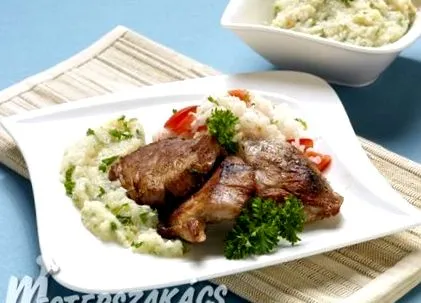 пюре медальони