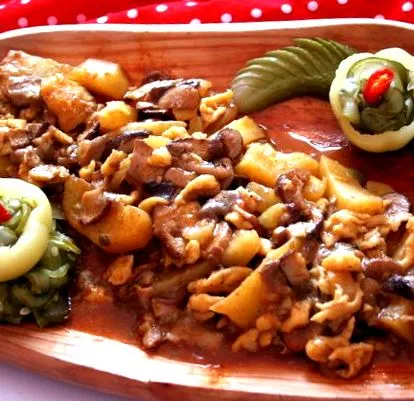 гъби картофи