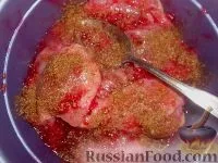 Рецепт курячий шашлик в маринаді з червоної смородини. курячий