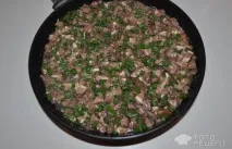 Рецепт Запіканка рисово-м’ясна, З томатами та зеленою цибулею рецепт
