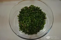Рецепт Запіканка рисово-м’ясна, З томатами та зеленою цибулею рецепт