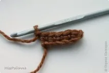 Гумка гачком і пов’язка на голову на її основі. гачком