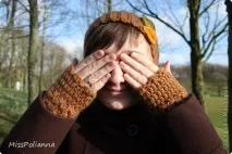 Гумка гачком і пов’язка на голову на її основі. гумка