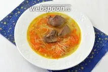 Суп з курячою печінкою- Смачні та корисні рецепти смачні