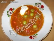 Вегетаріанська солянка, покроковий фото-рецепт покроковий