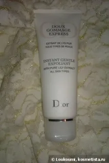 Dior Doux Gommage Express Instant Gentle Exfoliant – Ніжний пілінг для обличчя з чистим екстрактом dior